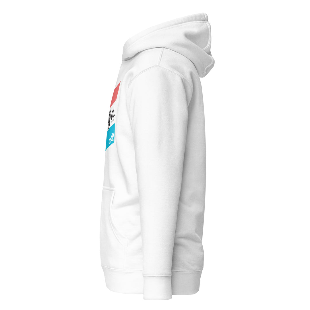 Men's Athletic Fit Surfinity Ice Cream Retro Hoodie - White